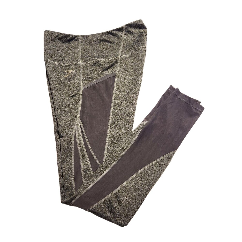 Gymshark Leggings Sculpture Mesh Cutout Heathered Gray Womens Medium